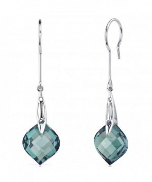 Carats Simulated Alexandrite Earrings Sterling