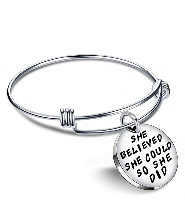 Jewelry Inspirational Bracelet Believed Expandable