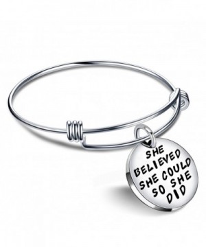 Jewelry Inspirational Bracelet Believed Expandable