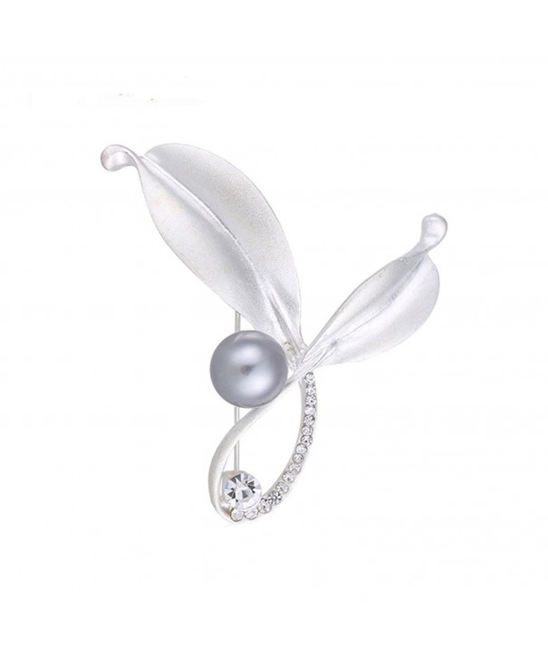 CHUYUN Simple Pearl Flower Brooch