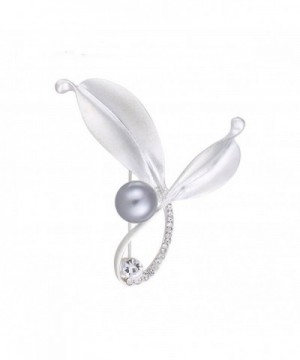 CHUYUN Simple Pearl Flower Brooch