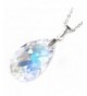 Sterling Swarovski Elements Borealis Teardrop