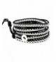 Rhiannon Leather Silvertone Bracelet Adjustable