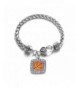 Basketball Classic Silver Crystal Bracelet