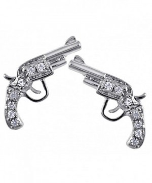 Crystal Handgun Earrings Fashion Jewelry