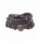 Bonnie Crystal Leather Bracelet Flower