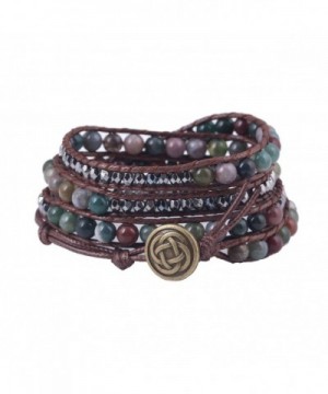 Bonnie Crystal Leather Bracelet Flower