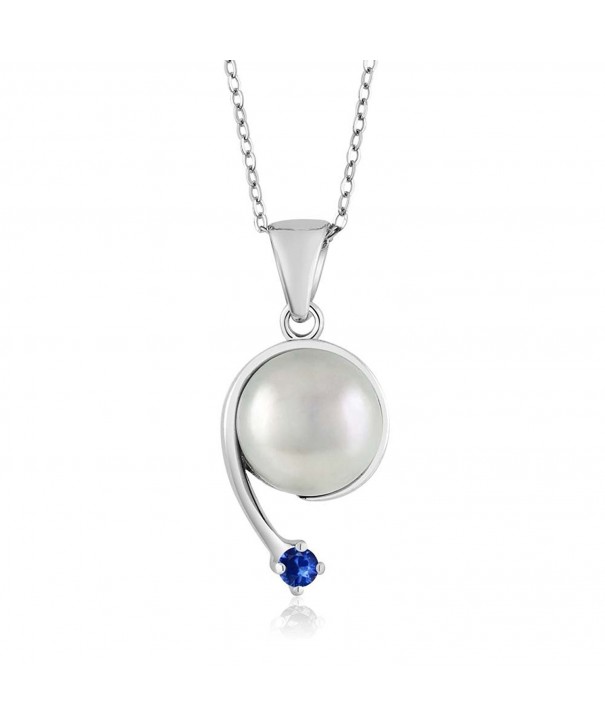 Sapphire Cultured Freshwater Sterling Shooting