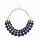 Lux Accessories Beaded Statement Necklace