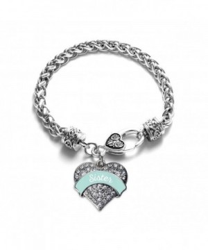 Sister Bracelet Silver Lobster Crystal