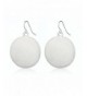 HONGYE Brushed Silver Colored Earring