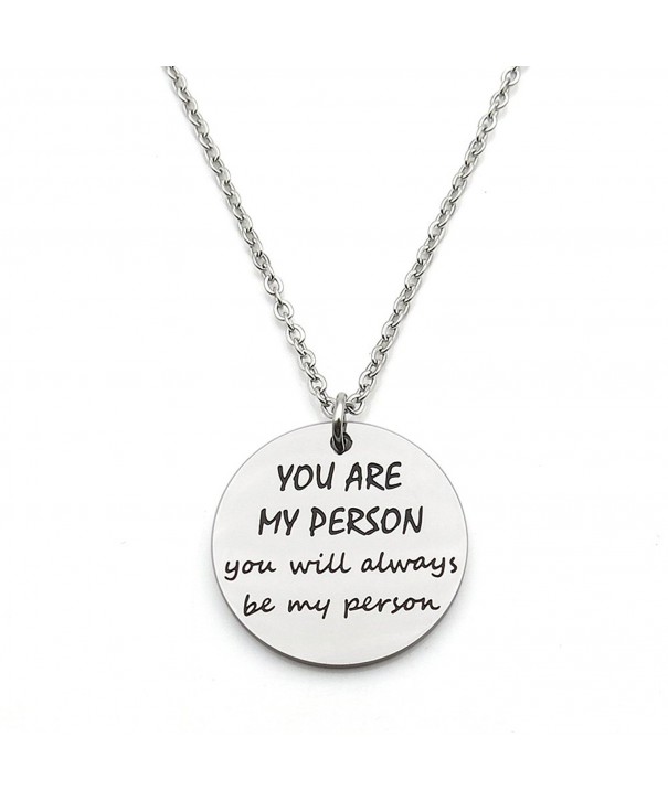 Person Friends Stainless Pendant Necklace
