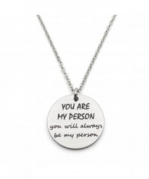 Person Friends Stainless Pendant Necklace