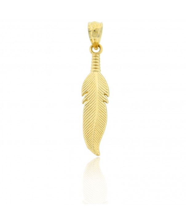 Charm America Gold Feather 10k
