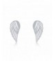 Sterling Silver Small Angel Earrings