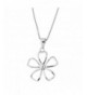 Sterling Silver Rhodium Pendant Necklace