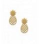 Spinningdaisy Handcrafted Brushed Pineapple Earrings