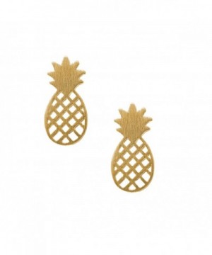Spinningdaisy Handcrafted Brushed Pineapple Earrings