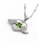 Stainless Clover Pendant Necklace inches