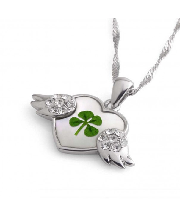 Stainless Clover Pendant Necklace inches