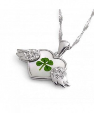 Stainless Clover Pendant Necklace inches