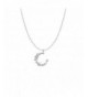 Crescent Scattered Paved Necklace Irregular Minimalist