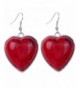 YAZILIND Vintage Heart Dangle Earrings