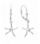 Cape Sterling Starfish Dangling Earrings