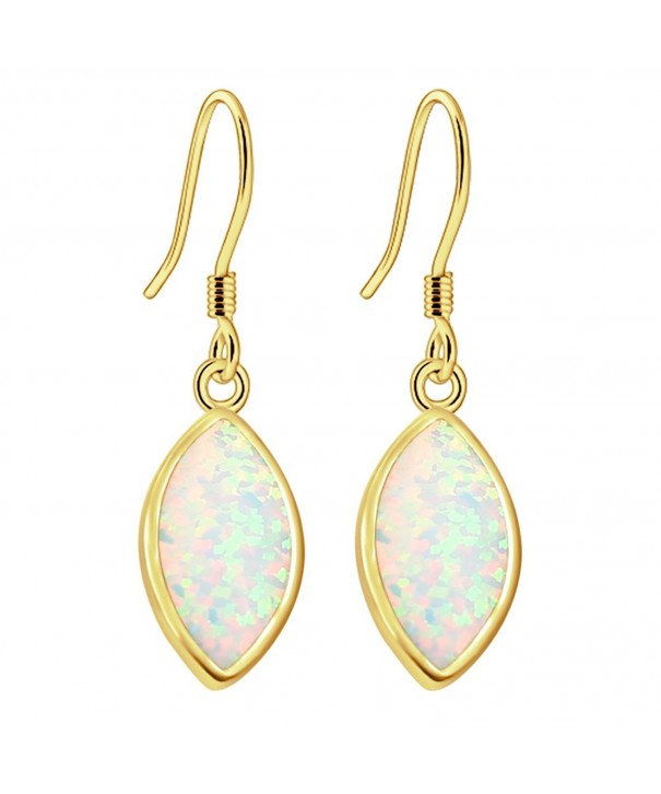 Sinlifu Gemstone Australian Marquise Earrings