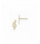 Yellow Gold Polished Musical Earrings