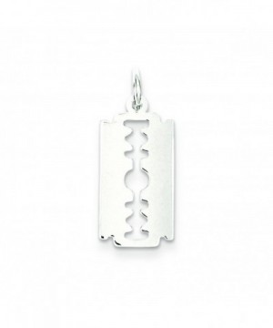 Sterling Silver Razor Blade Charm