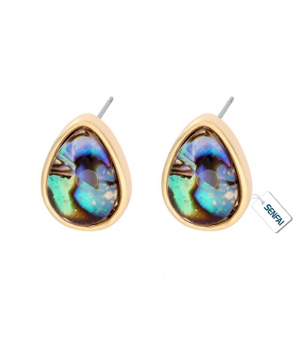 SENFAI Created Abalone Earrings Perfect