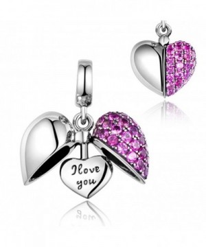 Love You Heart Charms Swarovski