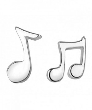 Pink Universe Silver Music Earrings