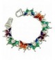 DianaL Boutique Colorful Butterfly Enameled