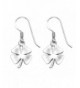 Sterling Silver Four Clover Earrings