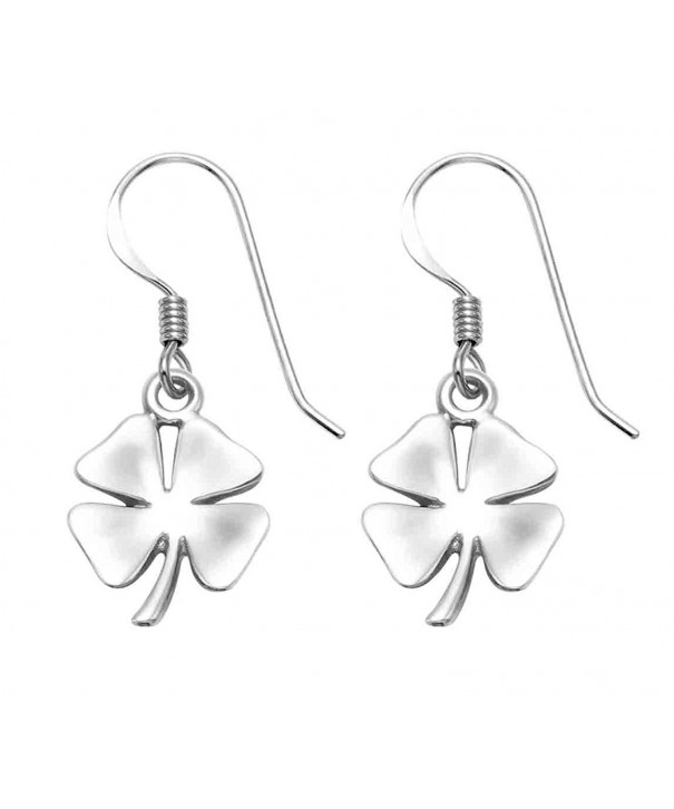 Sterling Silver Four Clover Earrings