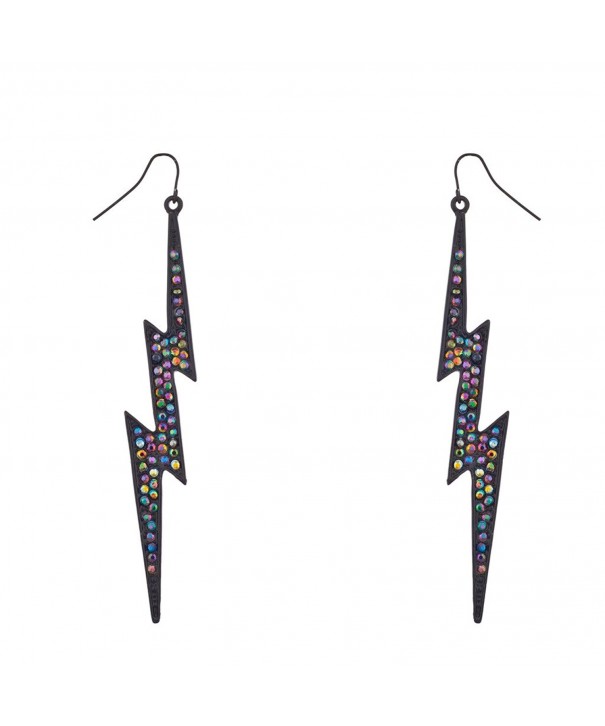 Lux Accessories Rainbow Lightning Earrings