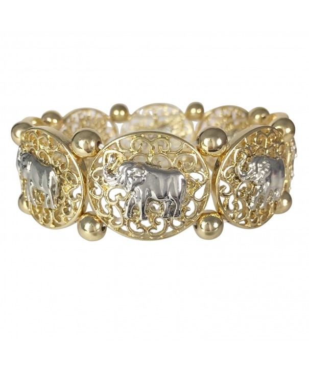 Elephant Filigree Boutique Stretch Bracelet