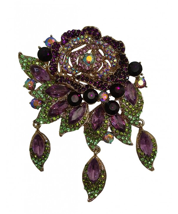 TTjewelry Vintage Pendant Rhinestone Crystal