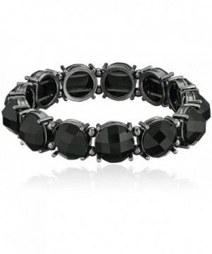 1928 Jewelry Faceted Stretch Bracelet