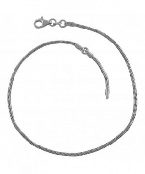Sterling Silver 1 6 mm Adjustable Anklet