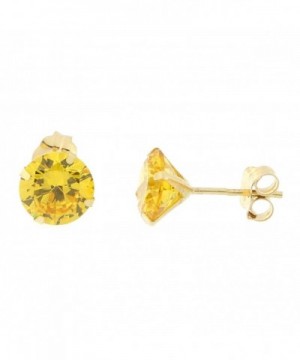 Yellow 1 5tcw Simulated Citrine Earrings