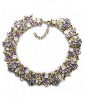 Houda Elegant Rhinestone Statement Necklace