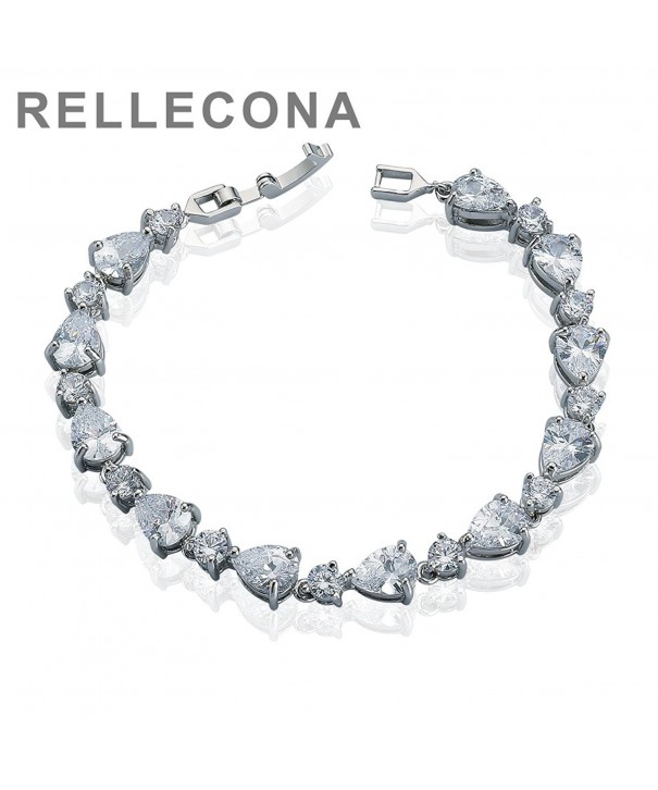 Rellecona Plated Sterling Zirconia Bracelet