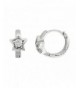 Sterling Silver Zirconia Huggie Earrings