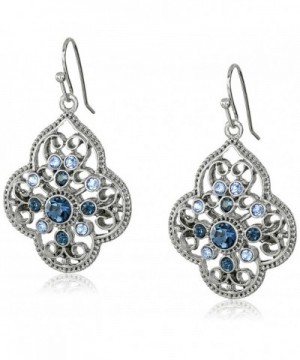 1928 Jewelry Silver Tone Filigree Earrings