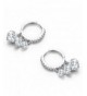 SBLING Platinum Plated Zirconia Earrings