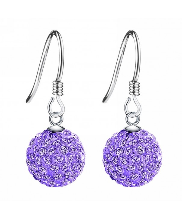 Merdia Sterling Created Crystal Earrings