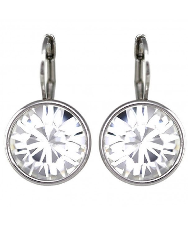 Crystal Rhodium plated Earrings Swarovski Crystals